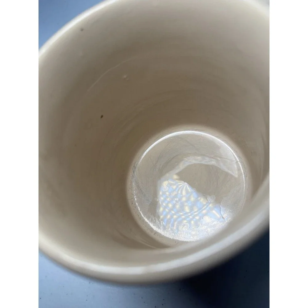 ARNART - Vtg Brown & Tan Tiger Safari Jungle Bamboo Royal Crown Coffee Cup Mug